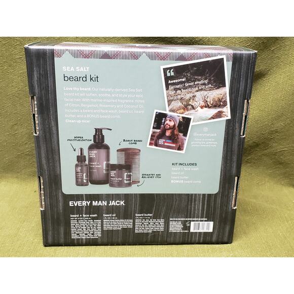 Beard + Face Wash, Beard Oil, Beard Butter + Beard Comb - Picture 3 of 6